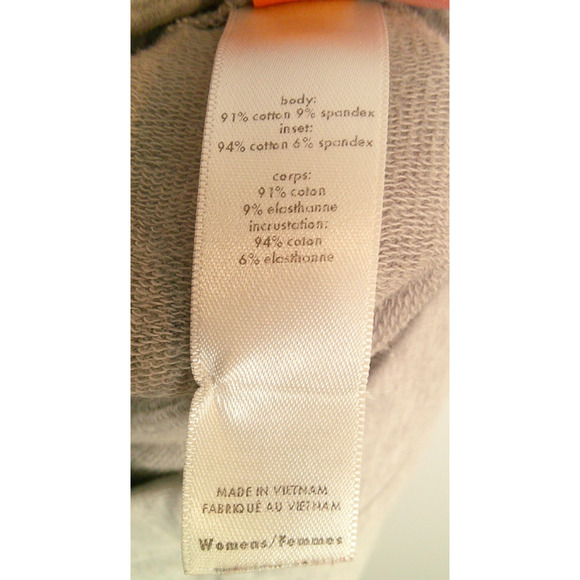 Lucy Women's Medium Gray Wrap Long Sleeve Shirt V-Neck - Picture 6 of 7